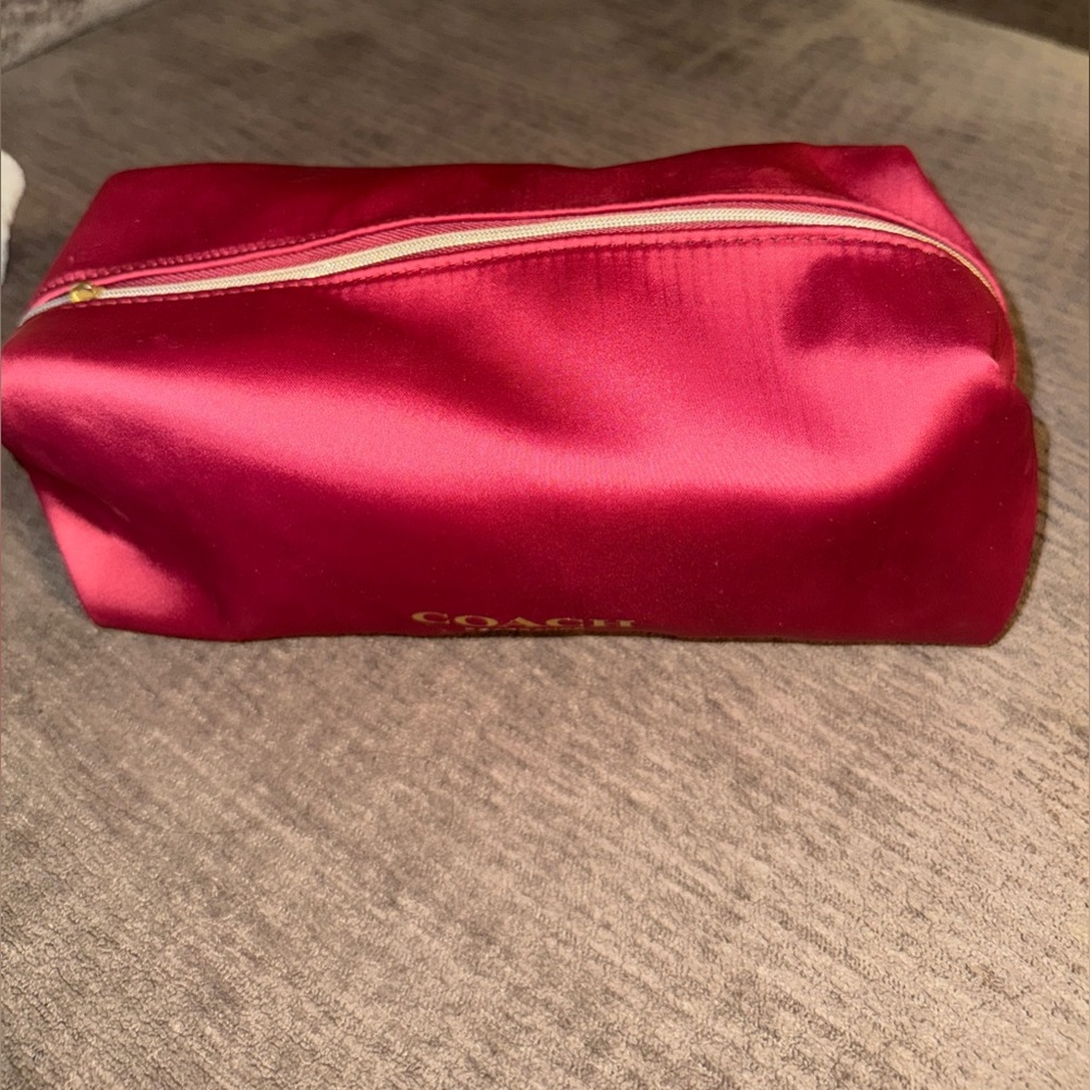 Coach Red Cosmetic Bag
